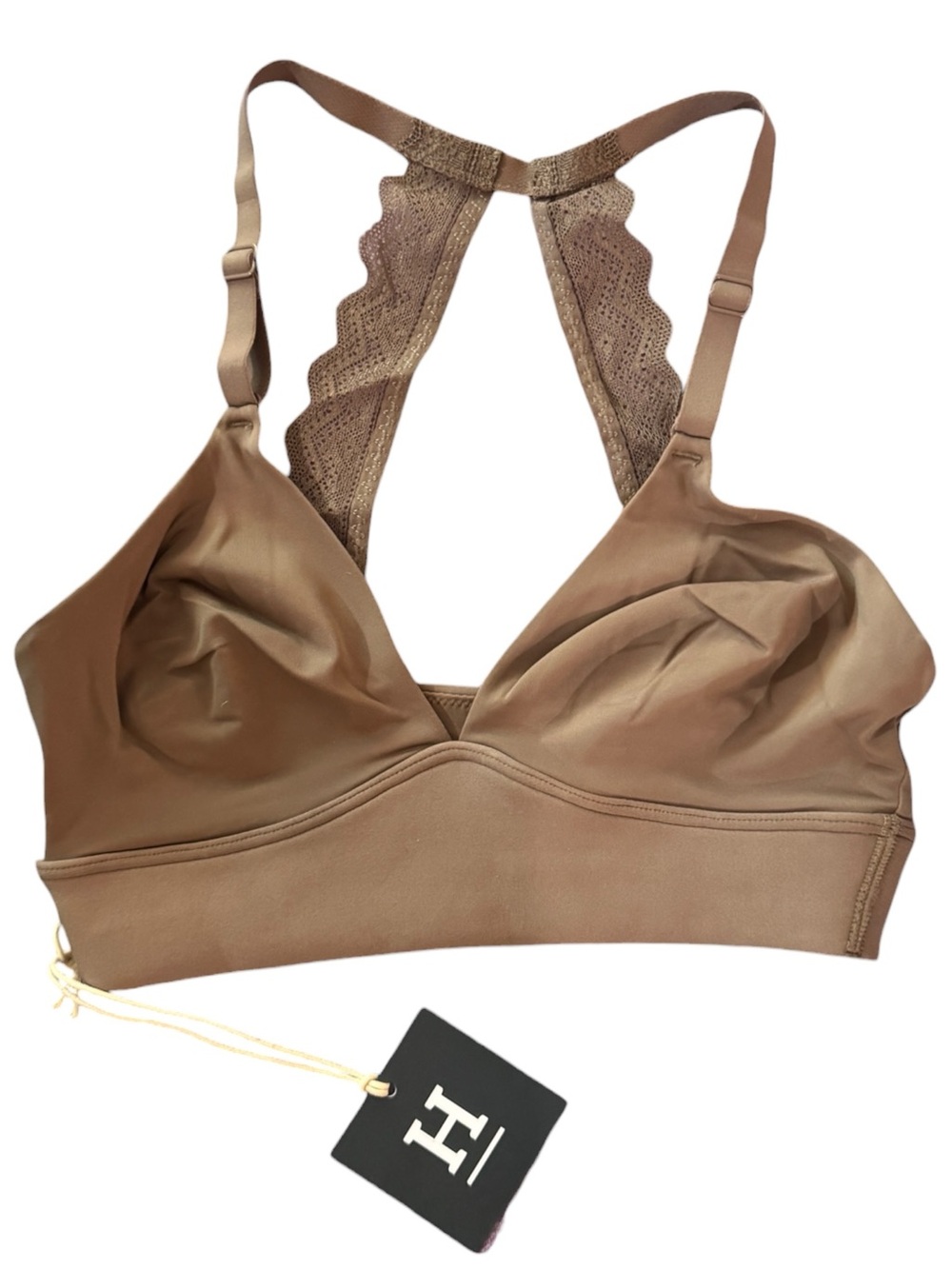 HARPER WILDE Bliss Lace Halterneck Bralette - Mauve - Mauve / S - NWT